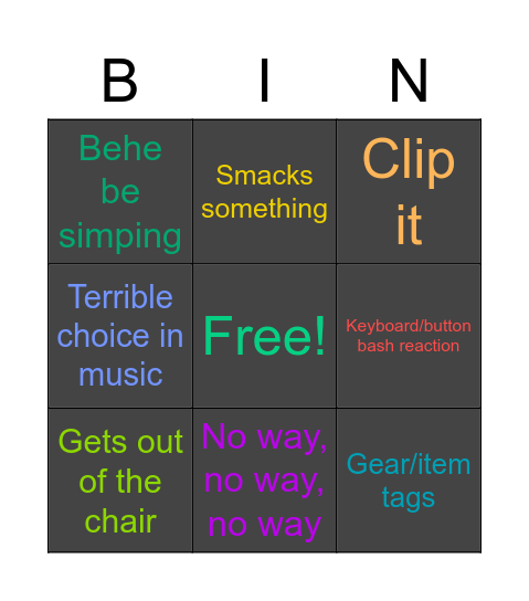 Behe Bingo V3 Bingo Card