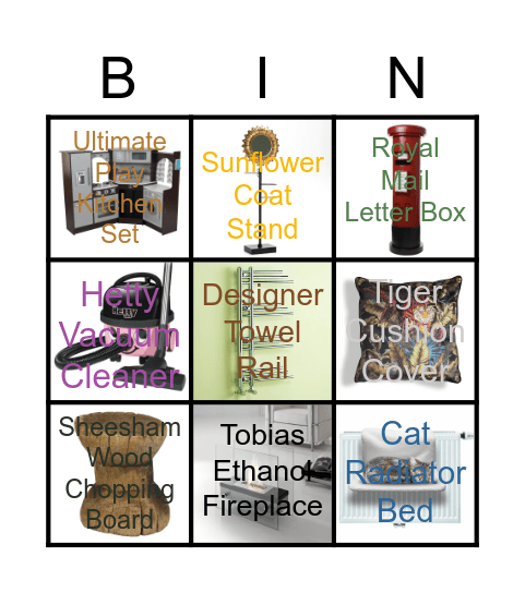 Wayfair Bingo! Bingo Card