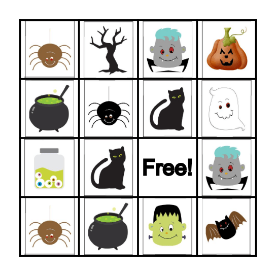 Halloween Bingo Card