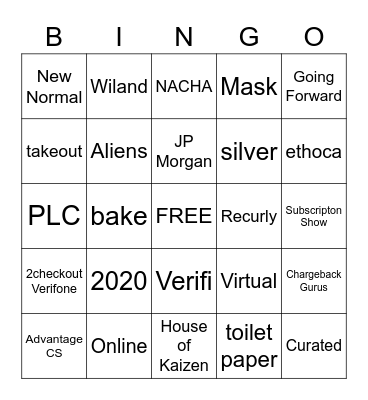 2020 Bingo Card