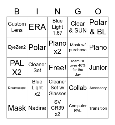 Bundle BINGO! Bingo Card