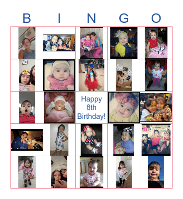 HAPPY BIRTHDAY ROSITA Bingo Card
