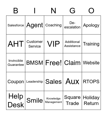 CS Week Bingo Card