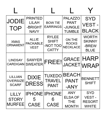 HOLIDAY BINGO Card