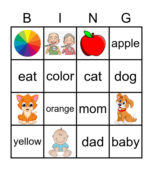 Bedrock Vocabulary (1) Bingo Card