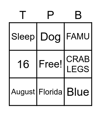 Getting To Know Miss. Berry Bingo Card