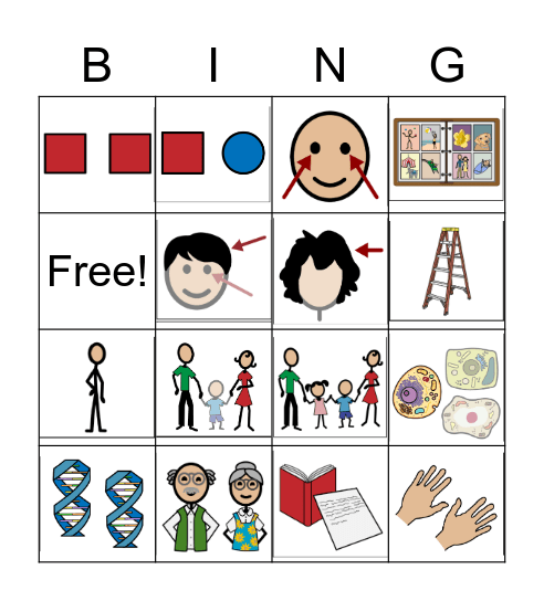 DNA Ch. 1-3 Bingo Card