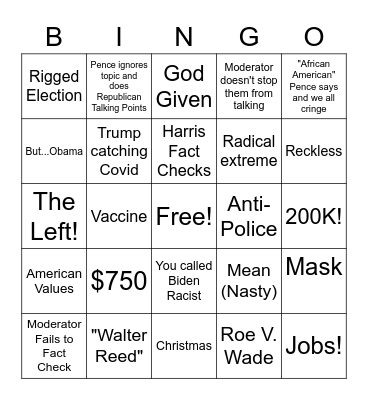 Hope in the Abyss? Or the Final Goodbye Bingo Card