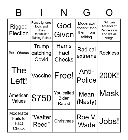 Hope in the Abyss? Or the Final Goodbye Bingo Card