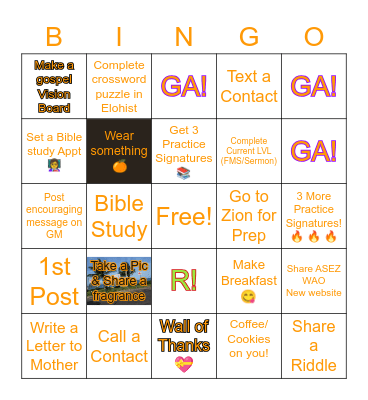 🌟 Stars of Elohim 💫 Bingo Card