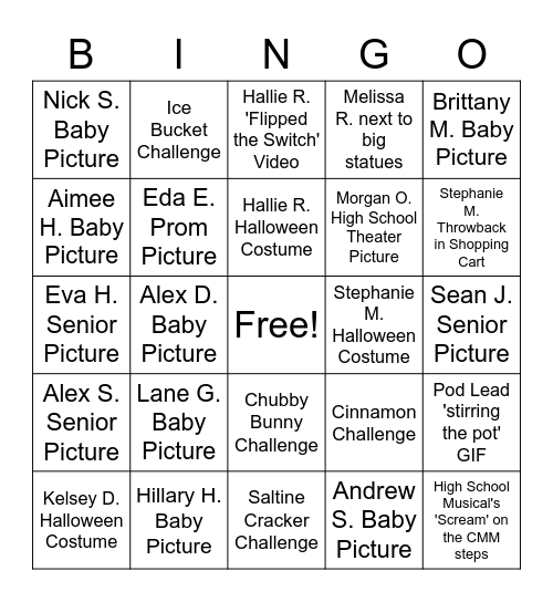 Appreciation BINGO! Bingo Card