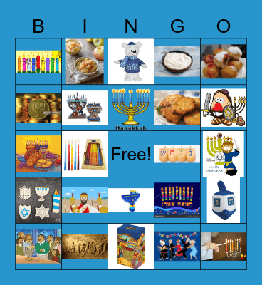 Hanukkah Bingo Card