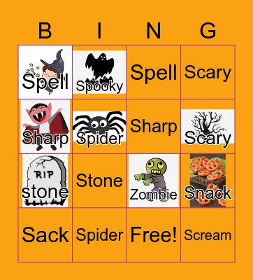 Halloween Bingo Card