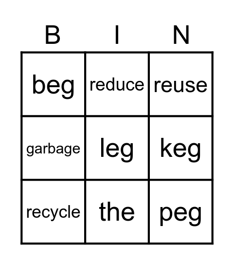 October Bingo Card