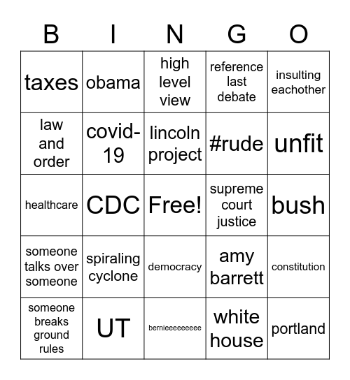 umbrella2 Bingo Card