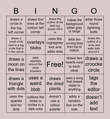 arianascroissant story doodles Bingo Card