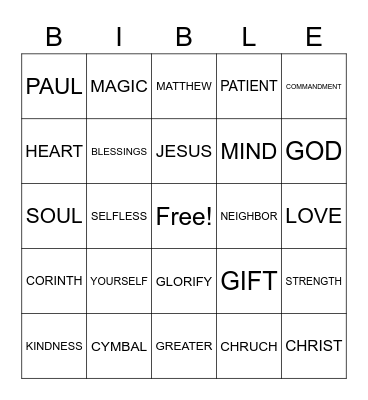 LOVE BINGO Card