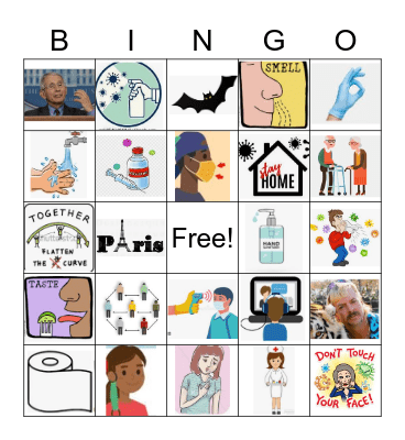 COVID bingo Card