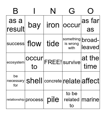 Bingo!!! Bingo Card