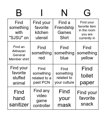 Akbayan Open House Bingo! Bingo Card