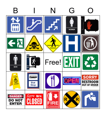 Community Signs Bingo Card