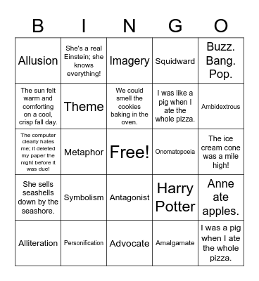 BINGO! Bingo Card