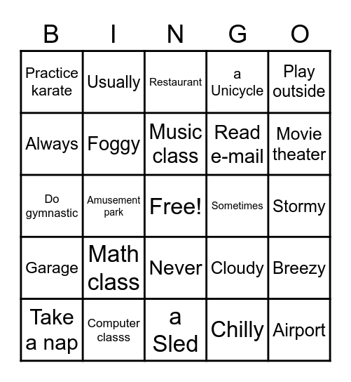 Bingo Card