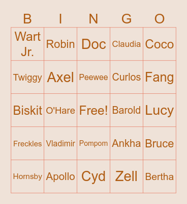 Jerrrs' Animal Crossing Bingo Card