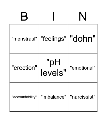 Allan Gyalis Bingo Card