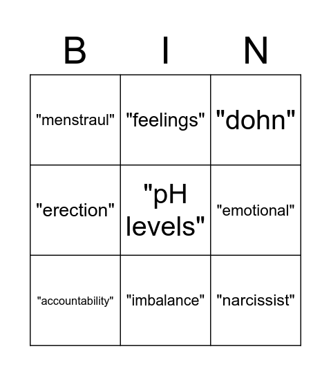 Allan Gyalis Bingo Card