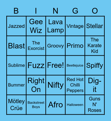 Throwback Thursday! Bingo Card