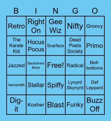 Throwback Thursday! Bingo Card