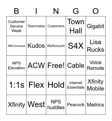 Customer Service Week Bingo! Bingo Card