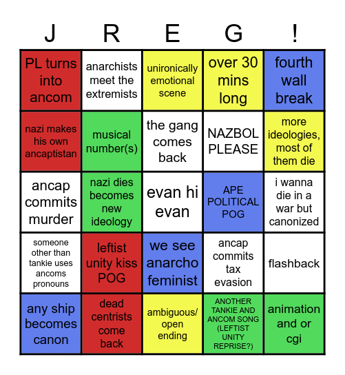 CENTRICIDE 8 BABY!!!! Bingo Card