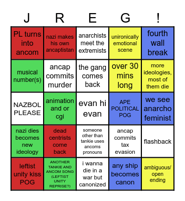 CENTRICIDE 8 BABY!!!! Bingo Card