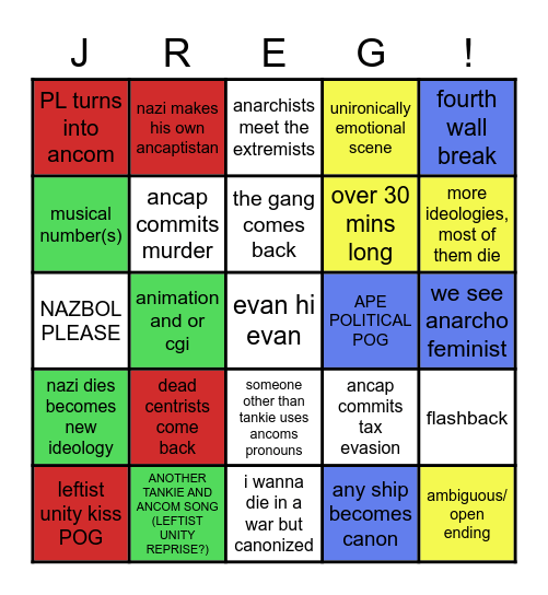 CENTRICIDE 8 BABY!!!! Bingo Card