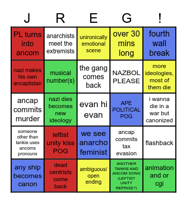 CENTRICIDE 8 BABY!!!! Bingo Card