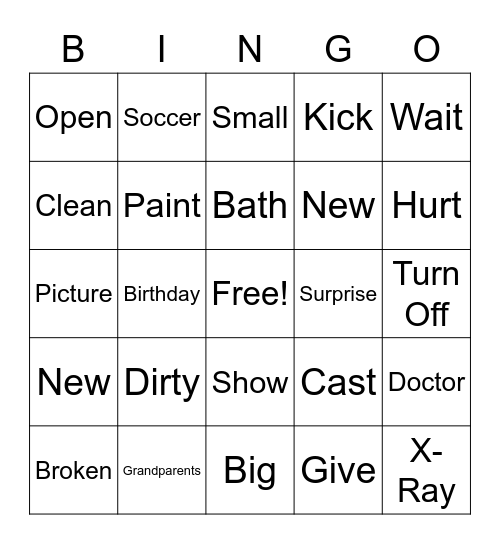 Seedbed 2 Bingo Card