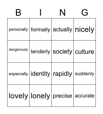 WEEK 2 SPELLING TERM 4 Bingo Card
