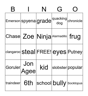 Books I have read Bingo Card