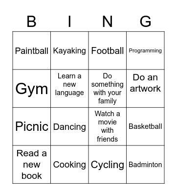 Living a gaming addiction free life! What have you done during your holidays? Tag us @curb_it!Untitled Bingo Card