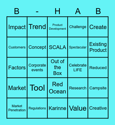 Big Hairy Audacious BINGO Card
