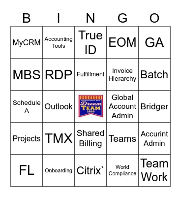 Customer Service Week Bingo Card