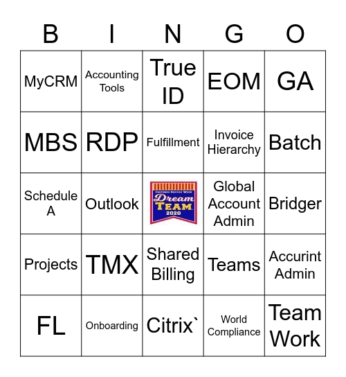 Customer Service Week Bingo Card