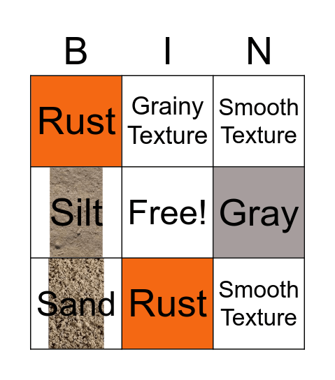 1st Soil Bingo Card