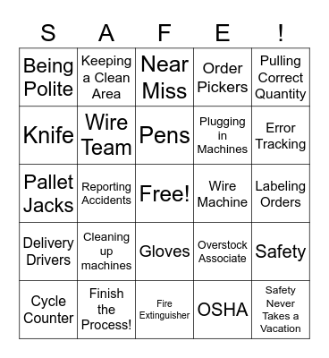 IPCO Electric Bingo Card