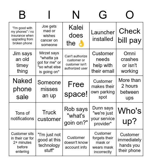 UNUT BINGO! Bingo Card
