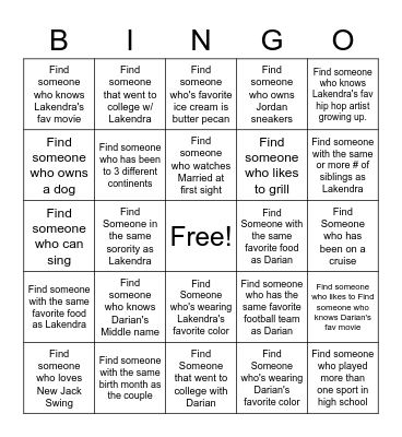 #ShowMeTheMorgans Bingo Card