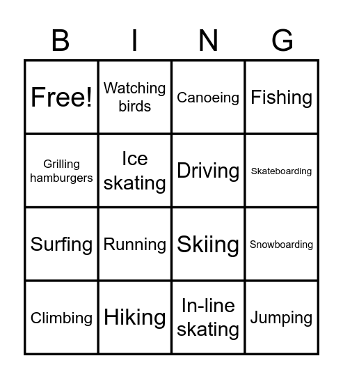 Bingo Card
