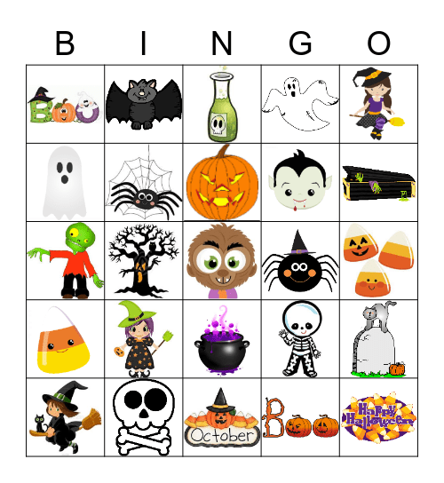 Halloween Bingo Card